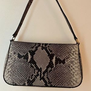 Ann Taylor Small Snakeskin Embossed handbag